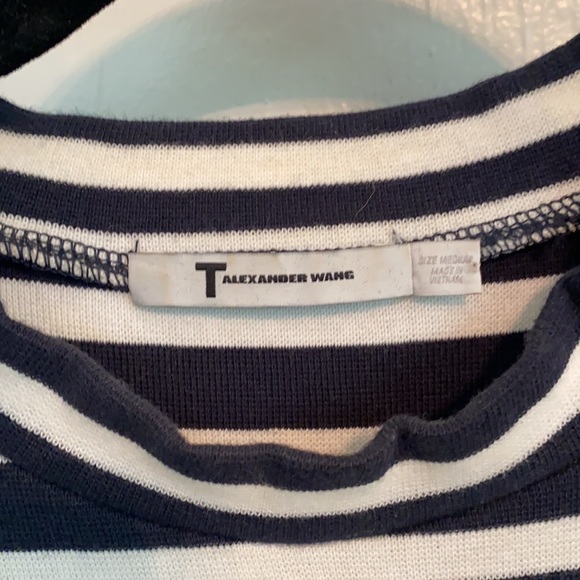 Blue and white T by Alexander Wang mini dress - Picture 2 of 5